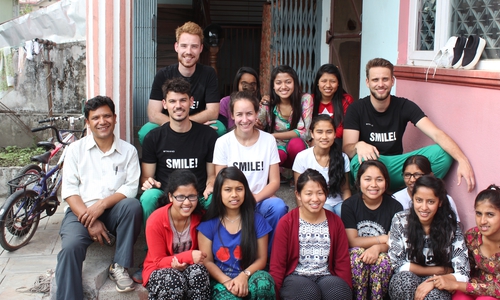 United Smile beim ersten Hilfseinsatz in Nepal. Fotos: privat