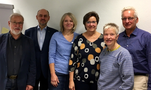 Von links: Hilmar Nagel, Reinhard Gerndt, Andrea Reinhardt-Ziola, Nicola Pöckler, Christiane Wagner-Judith und Holger Barkhau. Foto: Bündnis 90/Die Grünen