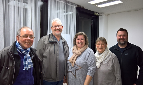 Von links: Ingolf Hackl, Wolfgang Schulze, Martina Breier, Marianne Blisse und Matthias Presia. Foto: FöTiWo