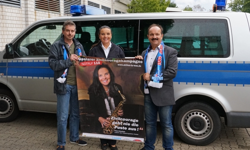 Die Polizeidirektorin Petra Krischker zeigt nun auch Gesicht für die Goslarer Zivilcouragekampagne. Foto: GZK/Koschig