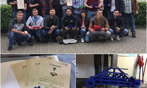 22 Schülerinnen und Schüler nahmen an technischem Wettbewerb teil. Fotos: Ostfalia