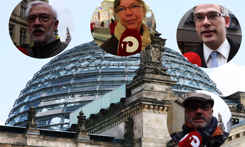Was sagt die Region zu den gescheiterten Verhandlungen in Berlin? Soll es Neuwahlen geben oder ist eine Minderheitsregierung die bessere Lösung für Deutschland? Fotos/Videos: Anke Donner/Sandra Zecchino/ Foto Bundesstag: Pixabay