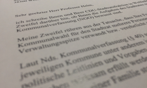 Dieser Offene Brief vom Grünen-Ratsherren Dr. Andreas Pölking macht derzeit die Runde.