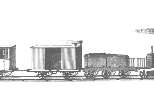Braunschweigische Eisenbahn 1853. Foto: Niedersächsisches Landesarchiv