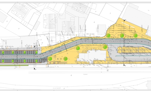 Die Arbeiten am Bahnhof Gifhorn Stadt schreiten weiter voran. Grafik: Stadt Gifhorn