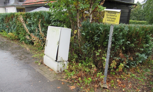 Der beschädigte Stromkasten. Foto: Polizei