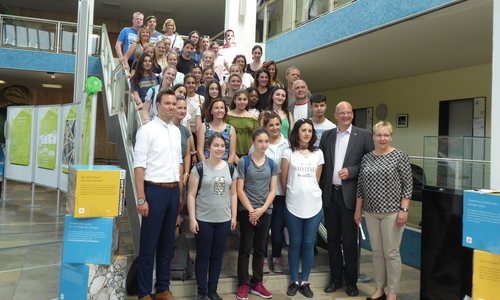 Im Rahmen eines Erasmus+ Projektes der Heinrich-Nordhoff-Gesamtschule besuchten kürzlich Schüler im Alter von 14 bis 18 Jahren sowie 14 Lehrer von Partnerschulen die Stadt. Foto: Stadt Wolfsburg