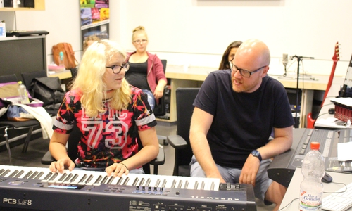 Jens Eckhoff nahm sich viel Zeit für die Musiker. Foto: Kai Baltzer