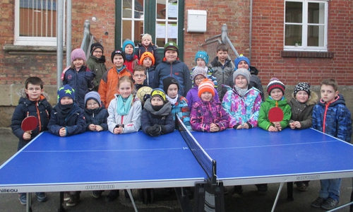 Die Kinder freuten sich unter anderem über eine neue Tischtennisplatte. Fotos: Stadt Wolfenbüttel