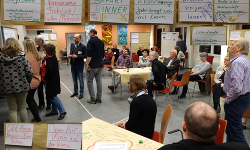 Lebhafte Gespräche und Ideensammlung beim Werkstatt-Abend des
Wolfenbütteler Stadtteilnetzwerkes Nord-Ost
Foto: Andreas Riekeberg