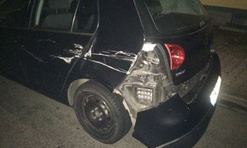 Der VW-Golf aus Braunschweig wurde erheblich beschädigt.