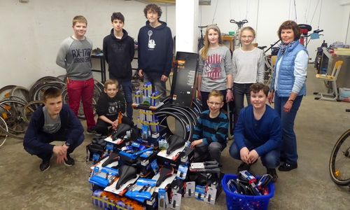 Großzügige Spenden an die FahrRad-AG sorgen für Freude und fahrbereite Räder am THG. Foto: THG