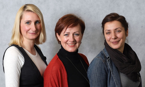 Die drei Jobcoaches der Akademie am Steinweg:  Siena Willenberg, Lilli Rollheiser, Jasmin Attia. Foto: Agentur für Arbeit Helmstedt und Jobcenter Gifhorn  