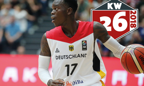 Internationales Basketball-Flair in der Volkswagen Halle: Dennis Schröder unf Co. gegen Österreich. Foto: Agentur Hübner