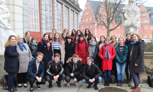 Die Gäste aus Russland. Fotos: Gymnasium im Schloss