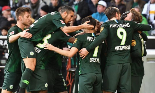 Unglaublich effektiv: Der VfL Wolfsburg in Mönchengadbach. Foto: imago/nordphoto