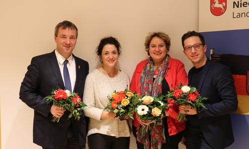 Johann Saathoff, Sarah Ryglewski, Kerstin Tack, Falko Mohrs Foto: Büro Falko Mohrs