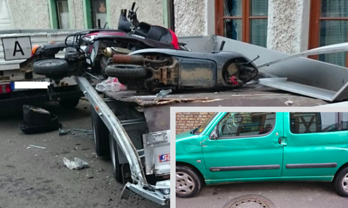 Ein LKW richtete in Fümmelse großen Schaden an. Fotos: J. Stümpel