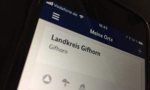 Zukünftig warnt der Landkreis über NINA vor Katastrophen. Symbolbild: Sandra Zecchino