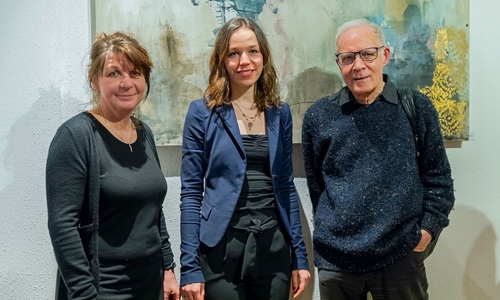 Angelika Uminski, Lilly Körfer und
Pieter K.G. Welge. Foto: Die Grünen