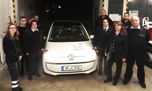 Ein Elektroauto diente als Anschauungsobjekt. Foto: Jill Geske-Gloger