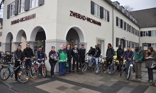 Die Stadt Wolfsburg spendete 25 Fahrräder an die Flüchtlingsunterkunft in der Dieselstraße. Foto: Stadt Wolfsburg