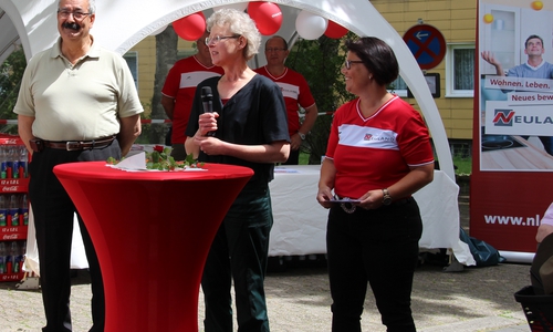 Begrüßten die Gäste beim Tag der offenen Tür: Antonio Zanfino, Christine Köhler-Riebau und Manuela Eltner. Foto: Neuland


