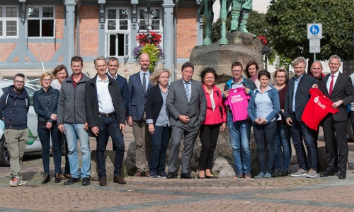 Die Sponsoren des Stadtlaufs. Foto: Jens Bartels