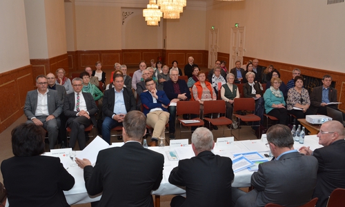 Die Delegiertenversammlung des DRK-Kreisverbandes fand diesmal im Theatersaal des Schlosses in Wolfenbüttel statt. Foto: DRK