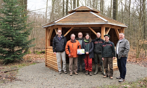 Die neue Kötenhütte wurde kürzlich eingeweiht. Foto: Niedersächsische Landesforsten