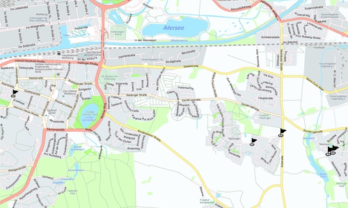 Insgesamt acht Haltestellen in Neuhaus, Reislingen und Stadtmitte werden grunderneuert. Karten: maps4news.com/©HERE