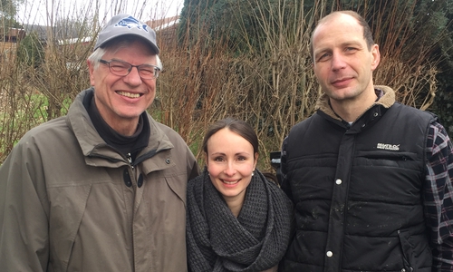 Alter und neuer Vorstand. Von Links: Christoph Busch, Kristina Bosse (Kassenwartin), Kai Stornebel