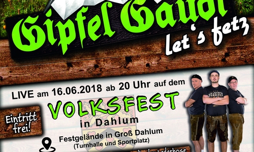 Am 15. Juni geht es los, am 16. gibt es Live-Musik! Plakat: Festausschuss Dahlum