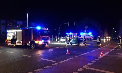 Am Mittwochabend kam es direkt vor der Feuerwache zu einem Unfall. Foto: Feuerwehr Wolfenbüttel