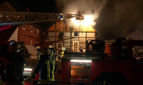 Der Brand war wohl das Werk eines Feuerteufels.Foto: aktuell24 (bm)
