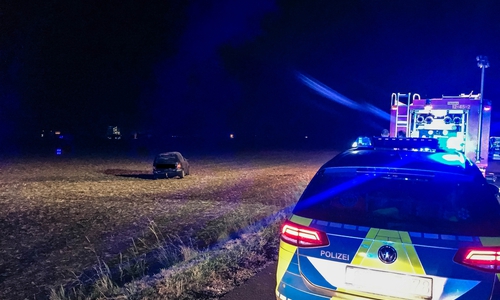 Das Fahrzeug konnte wieder auf die Räder gebracht werden, es entstand jedoch Totalschaden. Fotos: Gemeinde Feuerwehr Hohenhameln