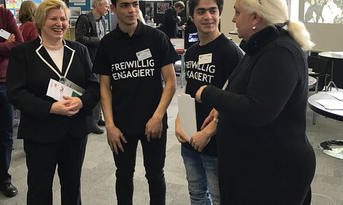 Von links: Cornelia Rundt, Khaledin Arabsade, Ali Arabsade und Astrid Hunke. Foto: Privat