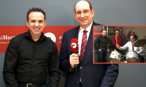 Bei uns sorgt der Gast für die Paukenschläge: André Ehlers und Matthias Wunderling-Weilbier im Gespräch. Videos: Nadine Munski-Scholz