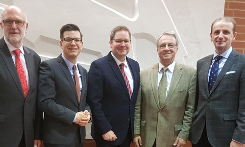 Detlef Tanke, Björn Försterling, Reinhard Manlik, Marcus Bosse und Hennig Brandes. Foto: SPD