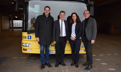 (v.l. Dr. Oliver Junk, Peter Gaschler, Anne Sagner, Dirk Becker)