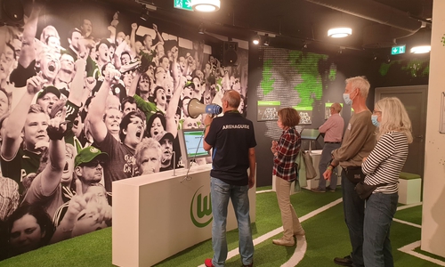 Den Teilnehmern wurde ein Einblick in die Welt des VfL Wolfsburg gewährt.