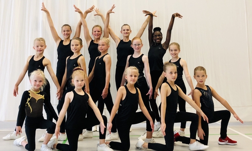 Die Aerobicturnerinnen des MTV Wolfenbüttel.
