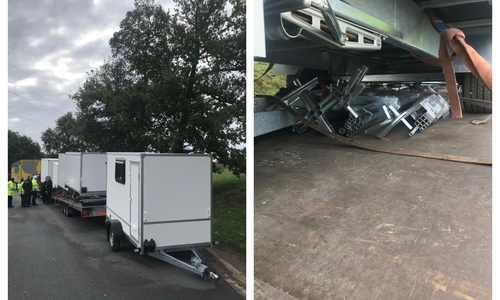 Die LKW-Kontrolle fand von 8 bis 14 Uhr statt.