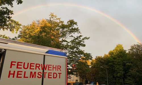 Die Feuerwehr Helmstedt im Einsatz. 