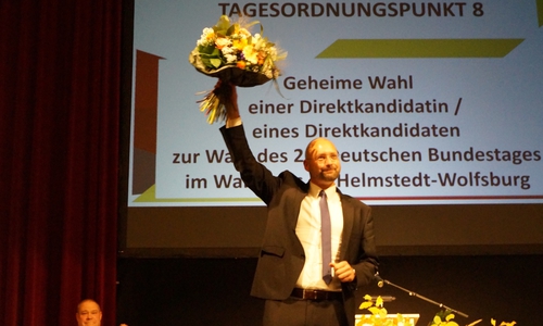 Andreas Weber am gestrigen Wahlabend.