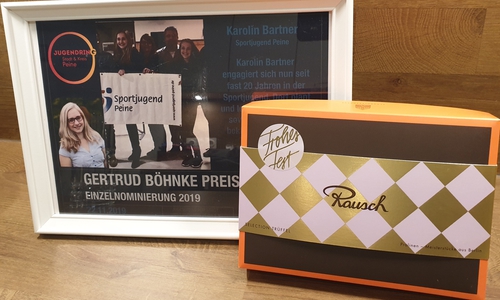 Einzelpreis 2019 Karolin Venzke (damals noch Bartner). 