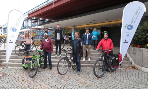Die Gewinner der Stadtradeln-Preisverleihung.