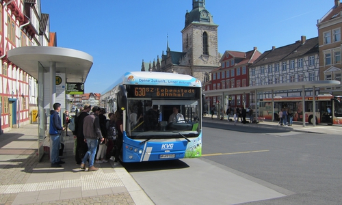 Auch hier am Kornmarkt können bald E-Busse fahren.