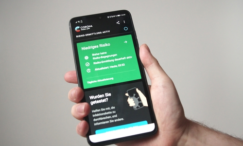 Wird empfohlen: die Corona-Warn-App.