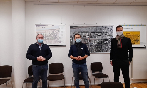 Sanierungsbeirat Handwerkerviertel 2020, v.l.n.r.: Frank Klarhöfer, Jan Minck und Marius Dehm.
